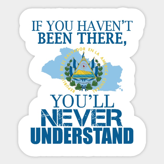 El Salvador you’ll never understand map Sticker by tirani16